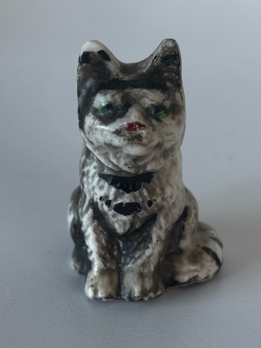 Vintage Japan Miniature Ceramic Cat Figurine 2.5”